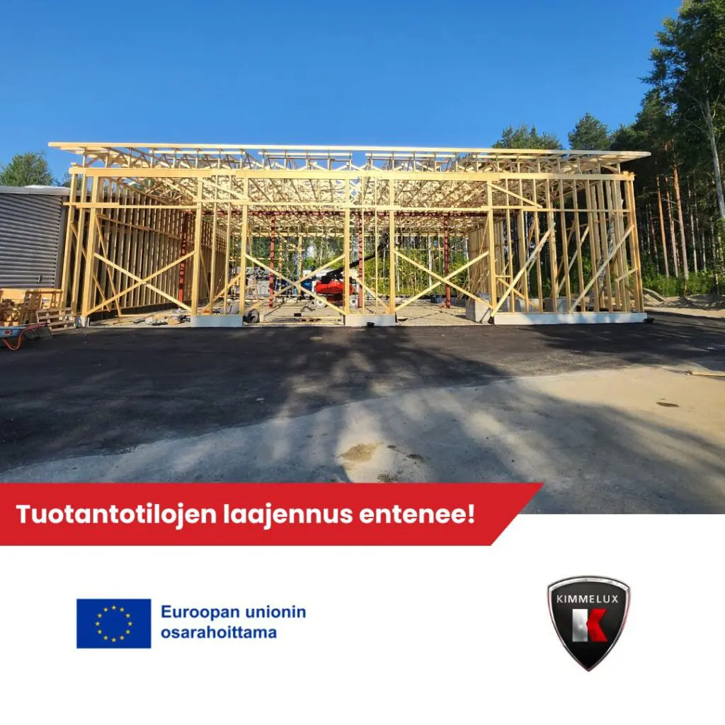Tuotantotilojen laajennus etenee!