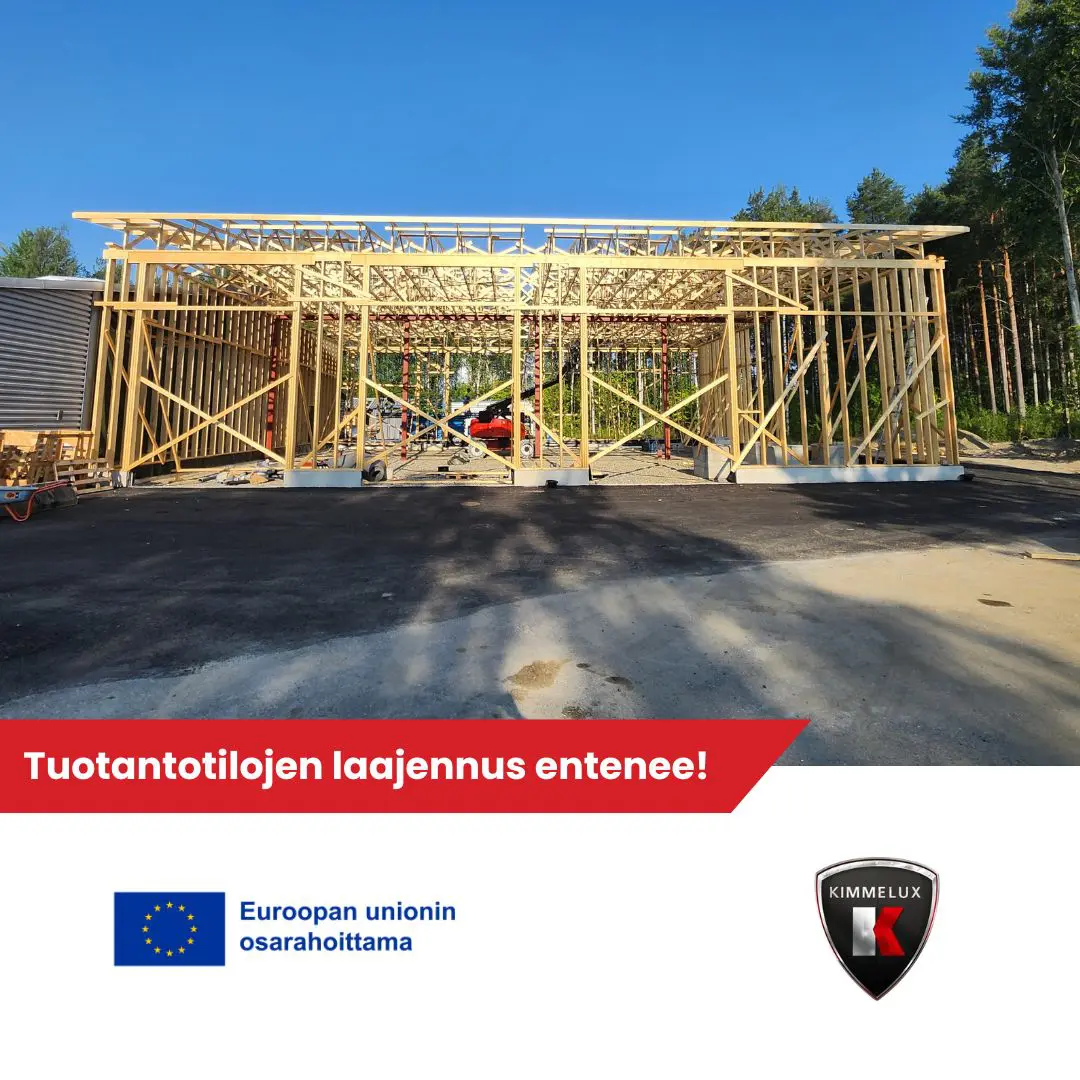 Tuotantotilojen laajennus etenee!